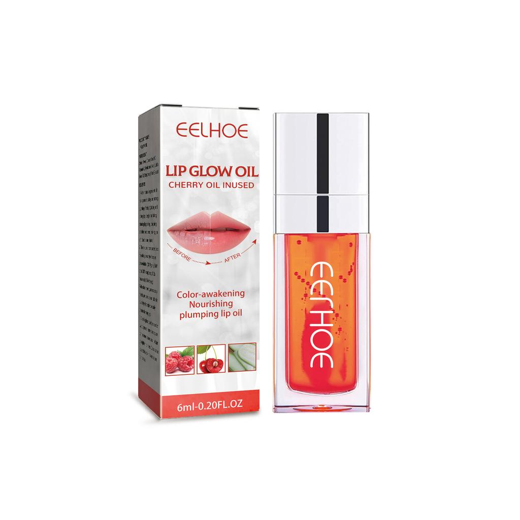 EELHOE Plumping And Moisturizing Lip Glaze, Lightening Lip Lines, Hydrating Lips, Plumping Care, Water-glossy Glass Lip Gloss Oil
