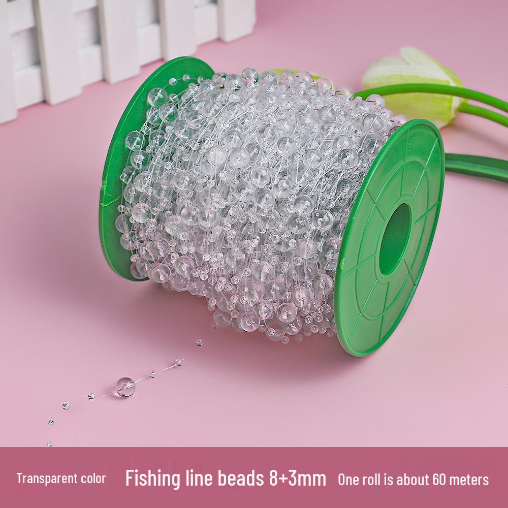Sky Star Fishing Line Beads & Accessories for DIY: Bouquet Veil Chain, Bow, Flower, Lantern