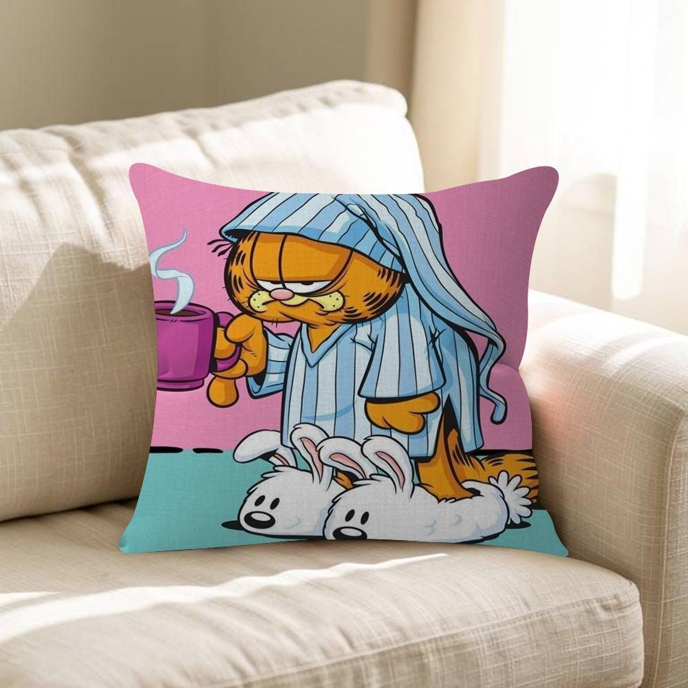 Cute Cartoon GGarfield Cat Pillowcase Toon Gift Cushion Cover Bedroom Home Sofa Chair Seat Decor Pillow Case
