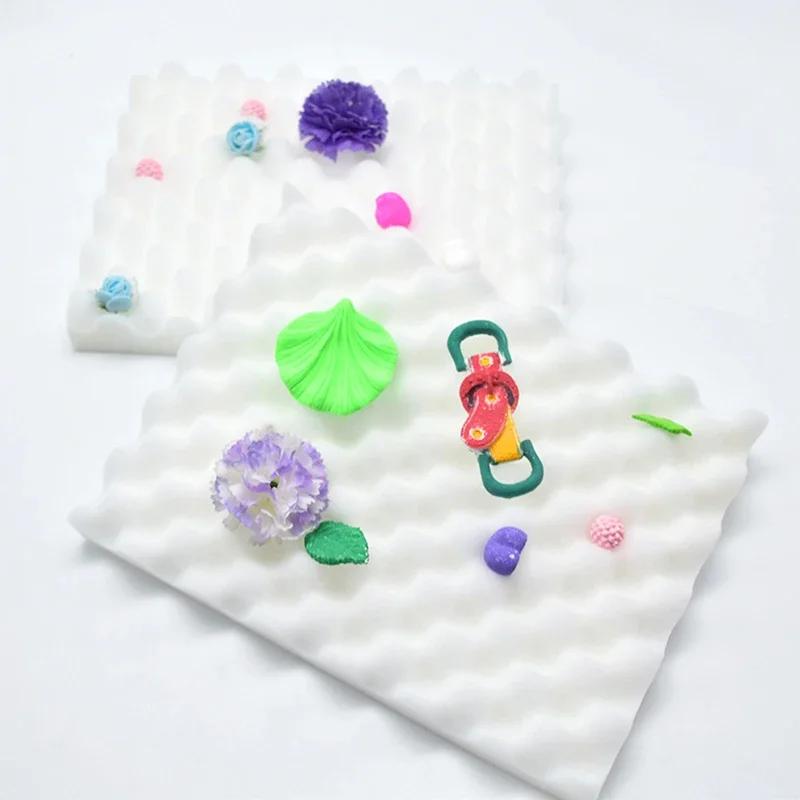 2 шт. поролоновые салфетки для сушки, губчатые коврики, инструмент для изготовления сахарных цветов из помадки, коврик для формовки, губчатый коврик, форма для пасты из жевательной резинки, инструмент для выпечки