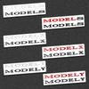 3D ABS Emblem Letters Car Rear Trunk Badge Sticker For Tesla Model Y Model S Model X SpaceX Bonina P85D Beast Roadster Juniper