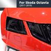 Защитная пленка для фар из ТПУ для Skoda Octavia 3 Facelift 2017-2019 - 6 штук, тонировка smoked black