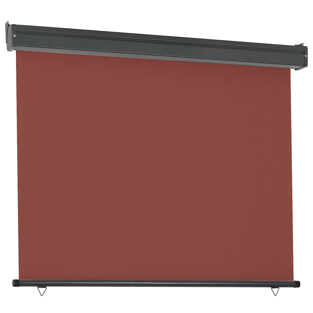 Balcony Side Awning 125 x 250 cm Brown