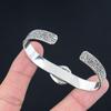 Daughters Day Deal Pear Rose Quartz Gemstone Bangle Bracelet 925 Sterling Silver