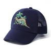 Adjustable Sun Protection Baby Cap Dinosaur Printed Beach Sun Cap for Kids  for Boys Girls