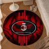 Ac Football Club Round Rug for Livingroom,Bedroom, Palyroom, Chair Rug, Area rug, Circle Carpet, Large Size Fan Christmas gift