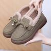 Хлопковая обувь Женская Зимний Новый Стиль Плюс Бархат Толстые Теплые Снежные Сапоги Педаль Обувь для Мамы Толстая Подошва Все Подходит Теплые Хлопковые Сапоги