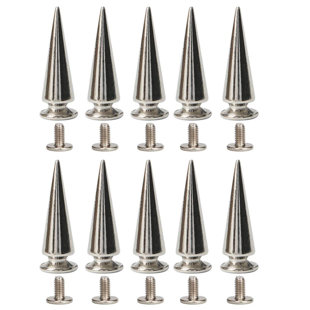 Набор декоративных заклепок 10 шт. Панк-стиль Пряжки-гвозди Винтовые заклепки-шипы для DIY-поделок ПУ ремень Обувь Одежда Шипы