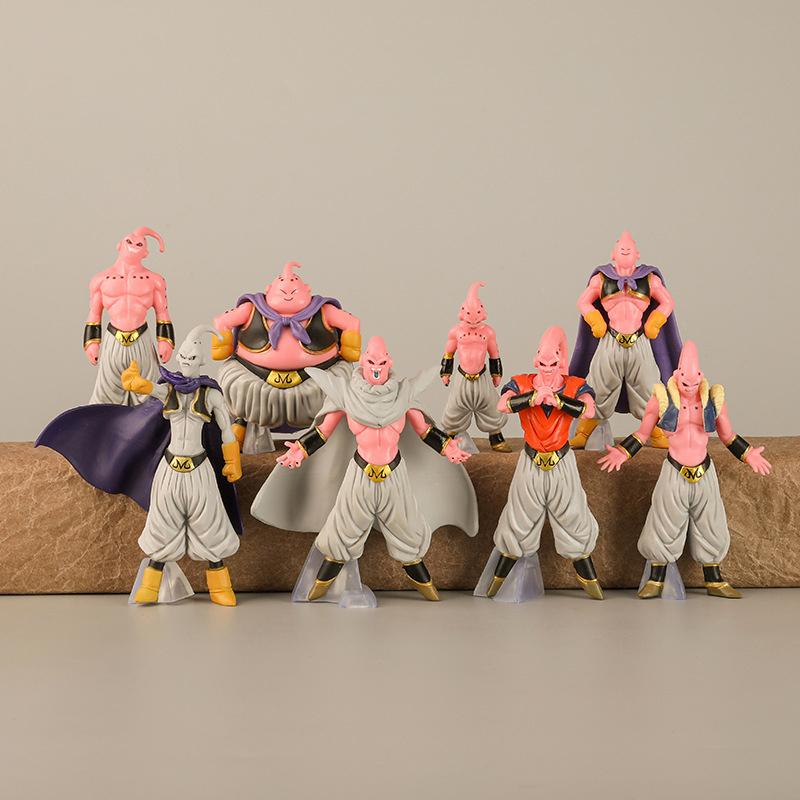 8 шт./набор Игрушки-фигурки Dragon Ball Z Маджин Буу DBZ Супер Сайян Экшн-фигурка Аниме Коллекция ПВХ Модель Куклы Подарок на день рождения Ребенок