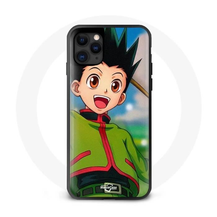Coque de téléphone - Maniacase - Iphone 13 - Souple - Noir - Design Anime Hunter x Hunter