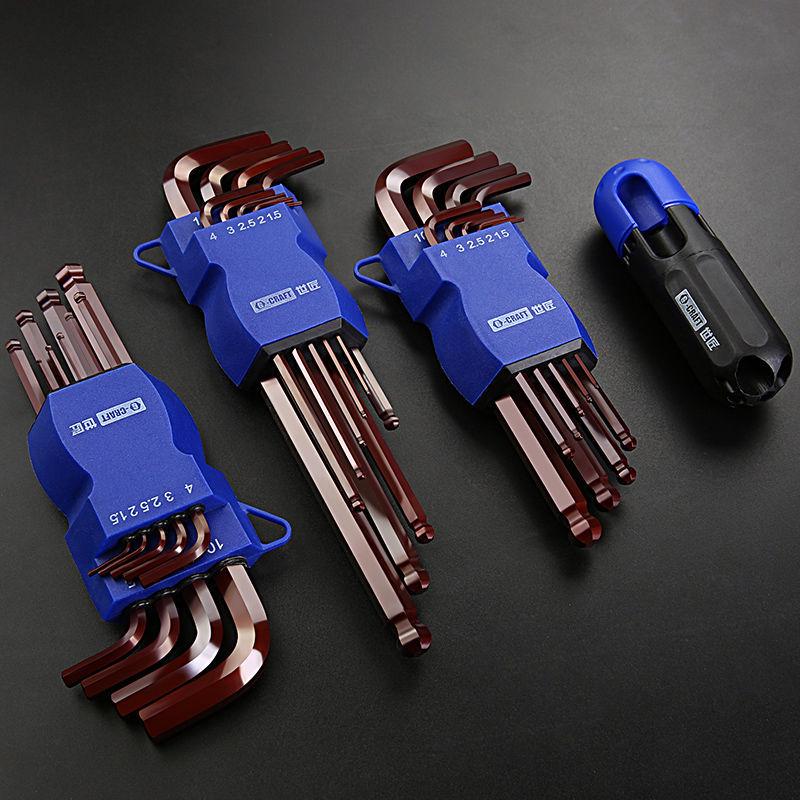Набор из 9 шестигранных ключей Torx и квадратных