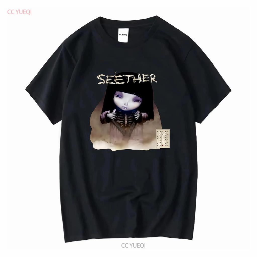 New Seether Finding Beauty In Negative Spaces Album Cotton Men S 5XL T Shirt vintage Washed Stretched graphic Breathable Casual