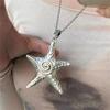 Minimalist Style Starfish Pendant Necklace Fashionable Neck Chain Jewelry For Women Girls