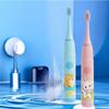 Child's Sonic Electric Toothbrush Automatic IPX7 Waterproof With Replacement Heads Rechargeable Colorful Cartoon Brush For Kids