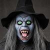 Creative Halloween Witch Mask Breathable Witch Mask with Hat  Halloween Party