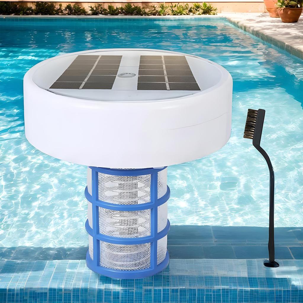 Copper Pool Ionizer Solar Pool Ionizer Floating Pool Ionizer Water Cleaner Water Purifier With Multi-Color LED Lights For Pool