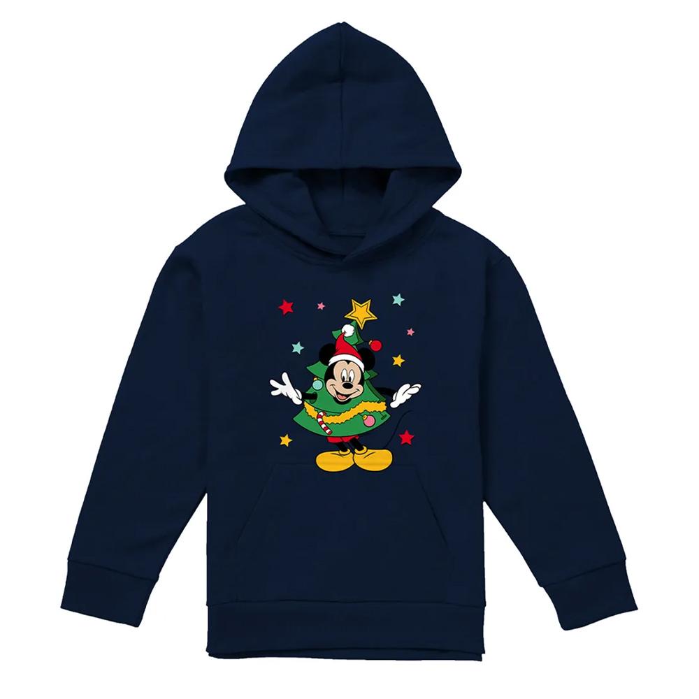 Mickey Mouse Childrens/Kids Christmas Tree Hoodie