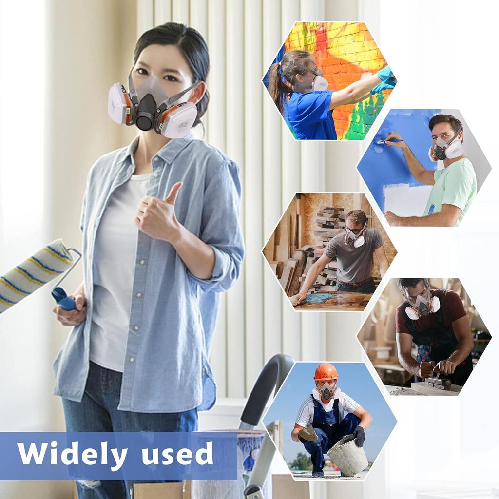 5N11 Dust Cotton Filter Paper Filters For 6001/6200/7502/6800 Series Chemical Spraying Painting Respirator Gas Mask Accessory