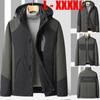 Middle-aged Men's Winter Removable Lining Cotton Jackets for Middle-aged and Elderly People Plus Velvet and Thickened Jackets Loose Dad's Clothes