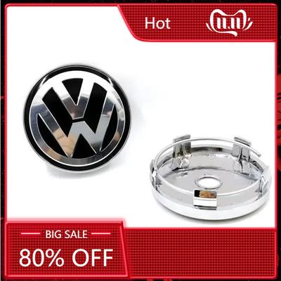 2026 Горячие Для VOLKSWAGEN VW 60 мм 4 шт. Для Volkswagen Golf Passat Beetle CC Bora Polo Touareg Tiguan VW Центральная заглушка колеса Колпачок ступицы автомобиля