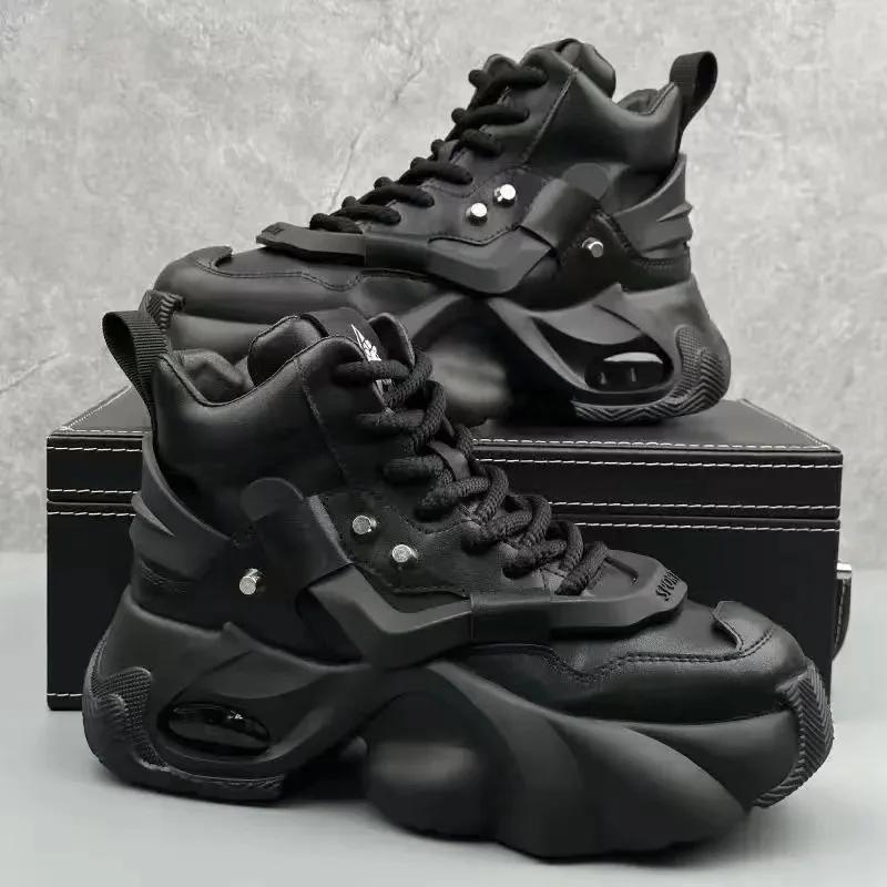 Men High-top Casual Sneakers Designer Platform Shoes for Men Height Increasing Sports Shoes Luxury Tenis Shoes Zapatillas Hombre