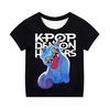 Новая футболка с коротким рукавом "Охотники на демонов K-pop", веселый и милый 3D-принт тигра, повседневная мода, свободная, дышащая