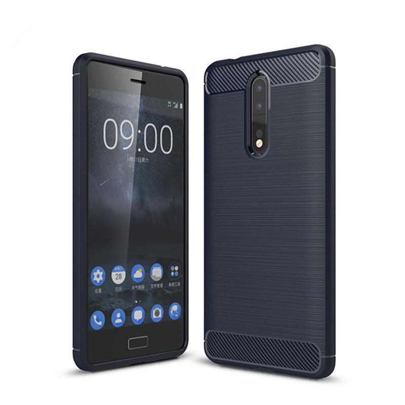 Матовый силиконовый чехол для Nokia 8 TPU противоударный карбоновый мягкий чехол для Nokia 8 Nokia8 противоударный матовый чехол