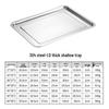 Ruhan 304 Stainless Steel Deep Rectangular Tray