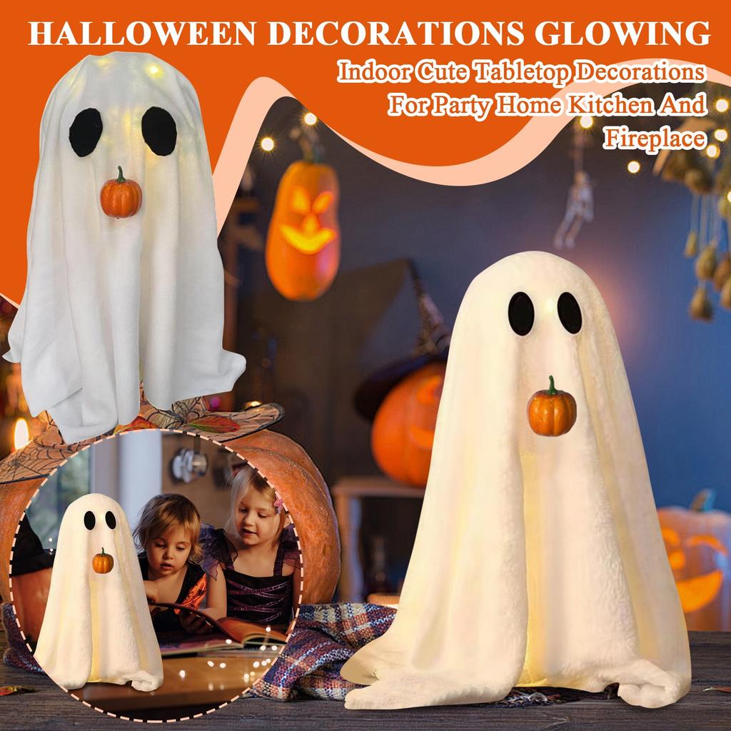 Halloween Decorations Glowing Halloween Decorations Indoor Cute Tabletop Decorations For Party Home Kitchen And Fireplace