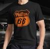 Футболка с активным логотипом Phillips 66 Oil Смешной размер Режим Американская футболка Унисекс футболка