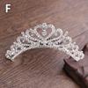 Детская мини-корона, расческа для волос с кристаллами и стразами, жемчужное сердце, цветок, диадемы, расческа, заколка для волос, свадебная корона принцессы, украшения для волос