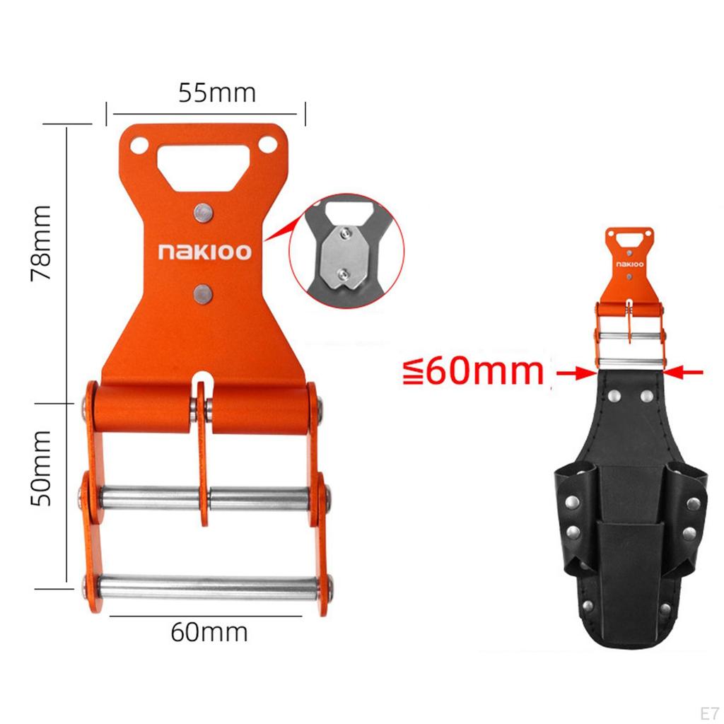 Quick Release Tool Belt Clip Buckle for Waistbag Accessory, Electricians, Universal Fit