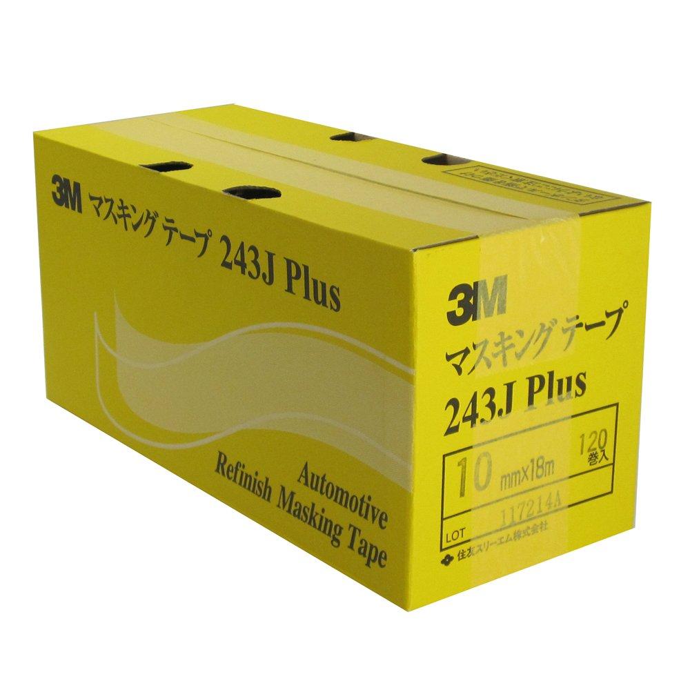 3M 243J PLUS Masking 10mm X 120 Rolls No. Tape, 18m,