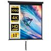 Projector Screen 152 x 152 cm 85 Inch 1:1 HD 4K Projection Screen for Home Cinema Office Presentations