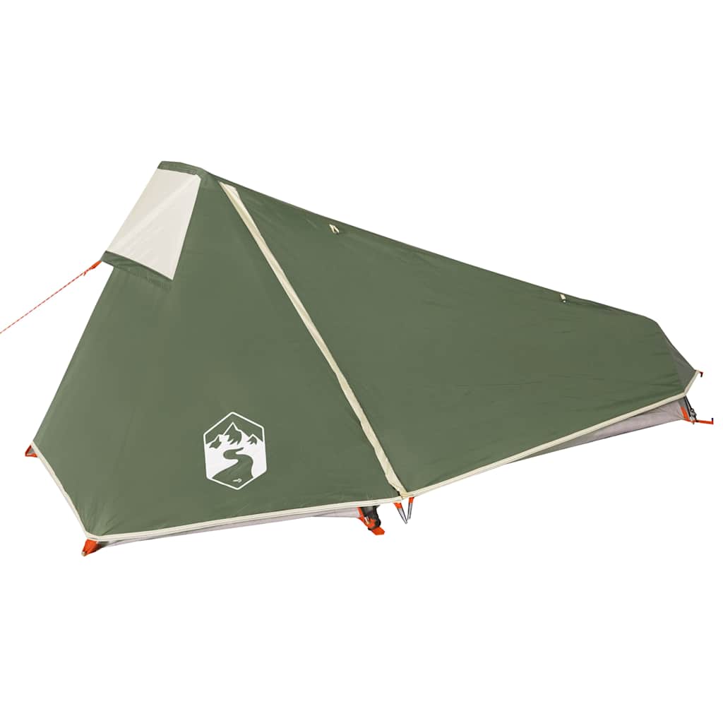 1 Person Tunnel Tent Green Waterproof