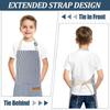 2 Pack Stripes Kids Apron, Kids Cooking Aprons with 2 Pockets, Cute Kids Aprons for Cooking Adjustable