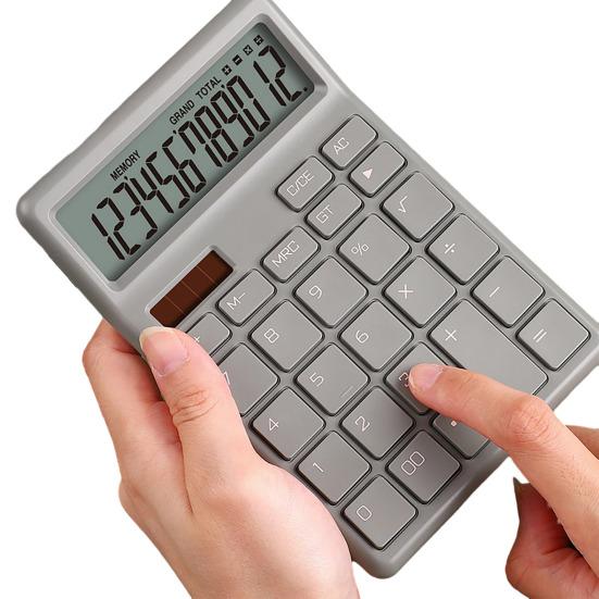 1 комплект электронного калькулятора, портативный калькулятор с двумя источниками питания, 12-значный дисплей, настольный калькулятор
