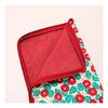 Kyoyu Made in Japan Cotton Pouch Cosmetic Makeup Approx. 21×15cm Camellia L-Shaped Zipper Makeup Tra