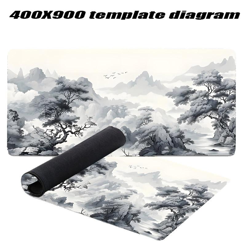 Sakura Scenery Mouse Pad Large AntiSlip Rubber Gaming MousePad Durable Desk Pad Thick Seam Edge Suitable for Office and Gaming