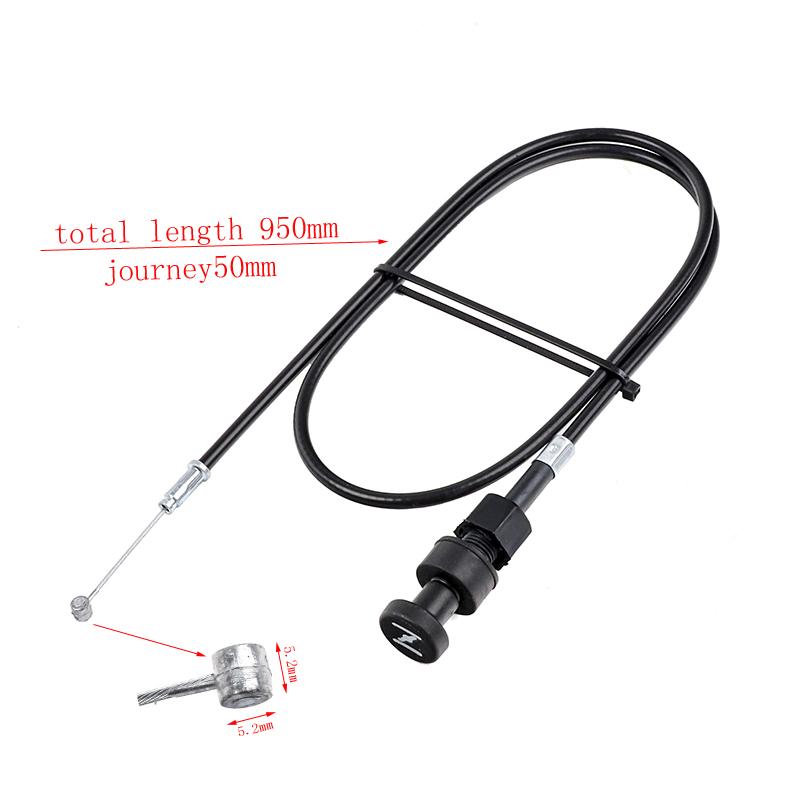 Motorcycle 770MM 777MM 937MM 950MM Carburetor Push Pull Choke Throttle Cable For Yamaha PW50 PW80 Motobike Pit Dirt Bike Parts Throttles 2