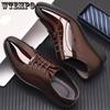 Весенне-летняя деловая мужская кожаная обувь на мягкой подошве, британская мода, корейская версия, дышащая универсальная мужская обувь, трендовая