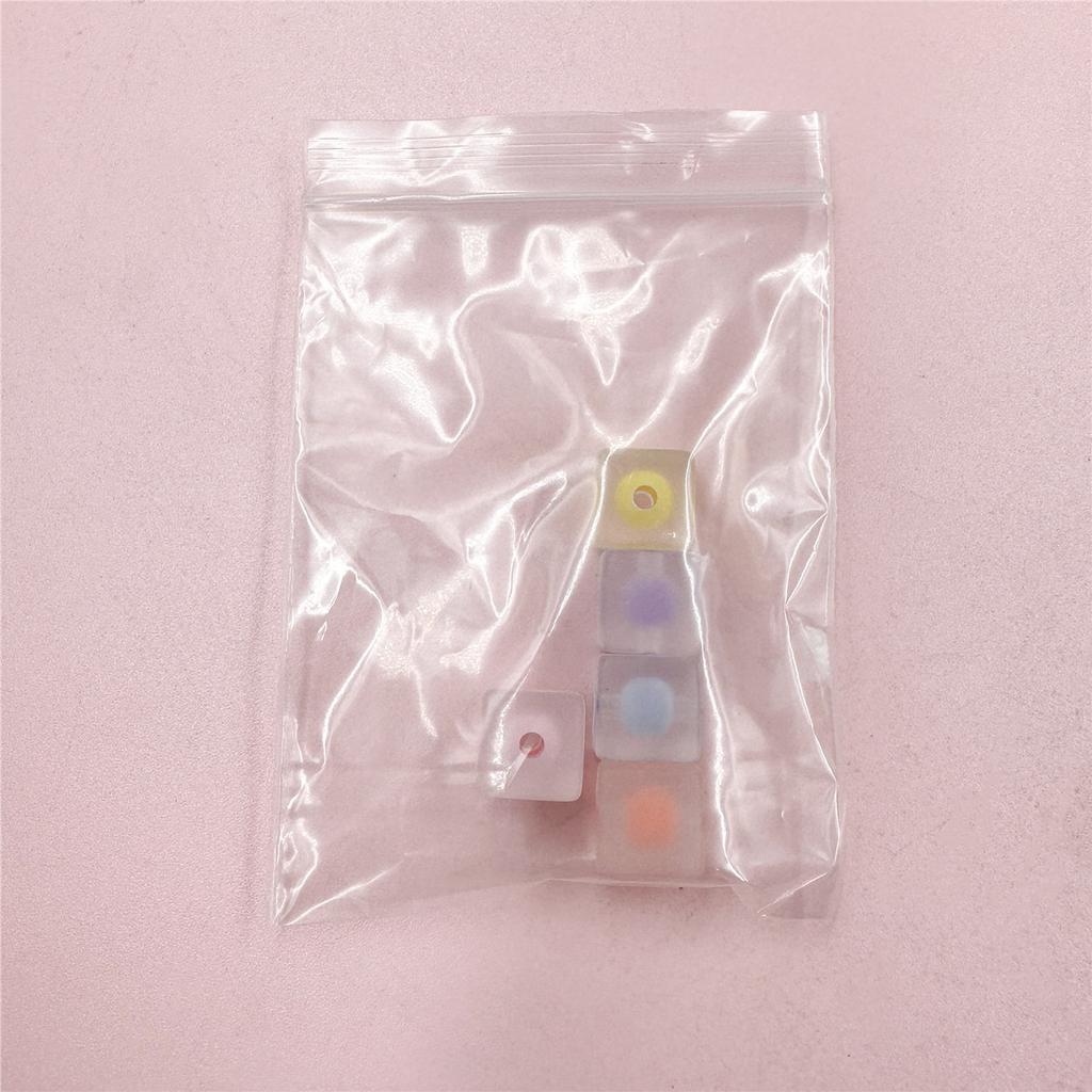 Ожерелье DIY цепочка для мобильного телефона 5 шт. модные 12 мм матовые квадратные бусины акриловый браслет ювелирный материал