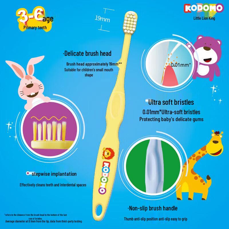 Lion Детская зубная щетка King 3-6 лет (3-Pack)