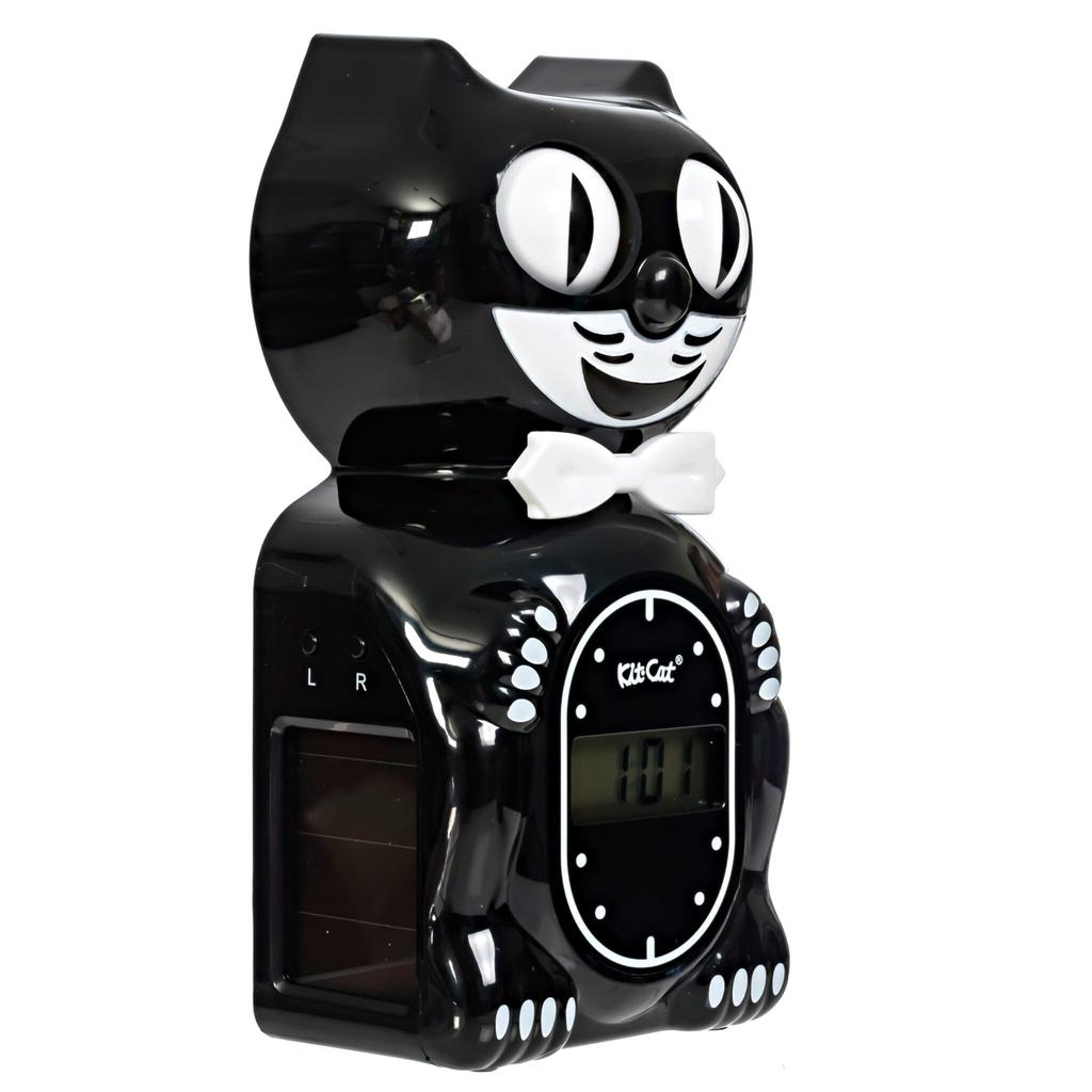 Kit Cat Klock Kit Cat Часы, Милые Цифровые Часы с Кошкой, Черные