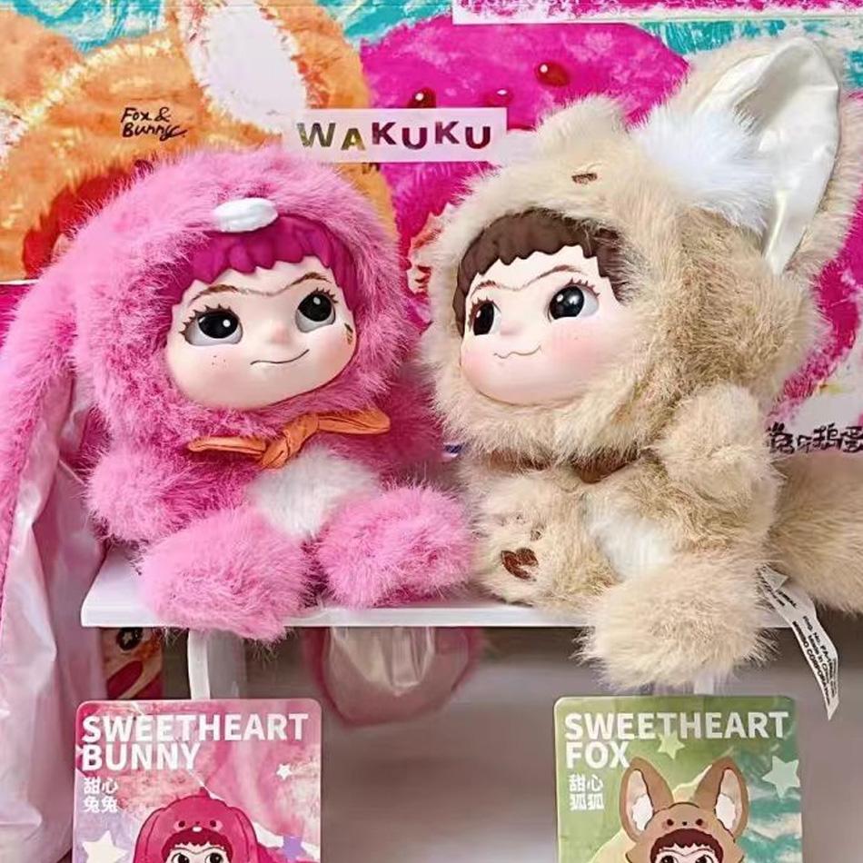 Wakuku V2 Слепая коробка Лиса и Зайчик Trick Or Treat Серия Виниловая кукла Сюрприз Мешок Брелок Модные игрушки Слепая коробка Персонализированные подарки