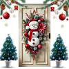 2026 НОВЫЙ Рождественский Венок Снеговика с Шарфом Новогодний Рождественский Декор для Двери Переднего Крыльца Внутри Помещения Снаружи Праздничная Вечеринка