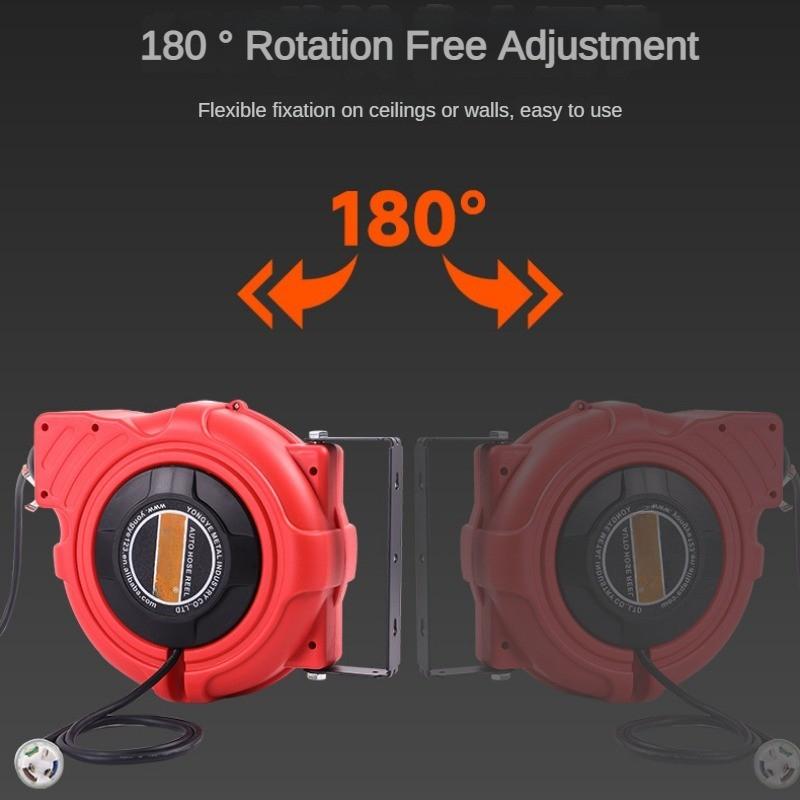 Wall Mounted Electric Wire Winding Device Automatic Retractable Pipe Reel Automobile Repair And Beauty Tool