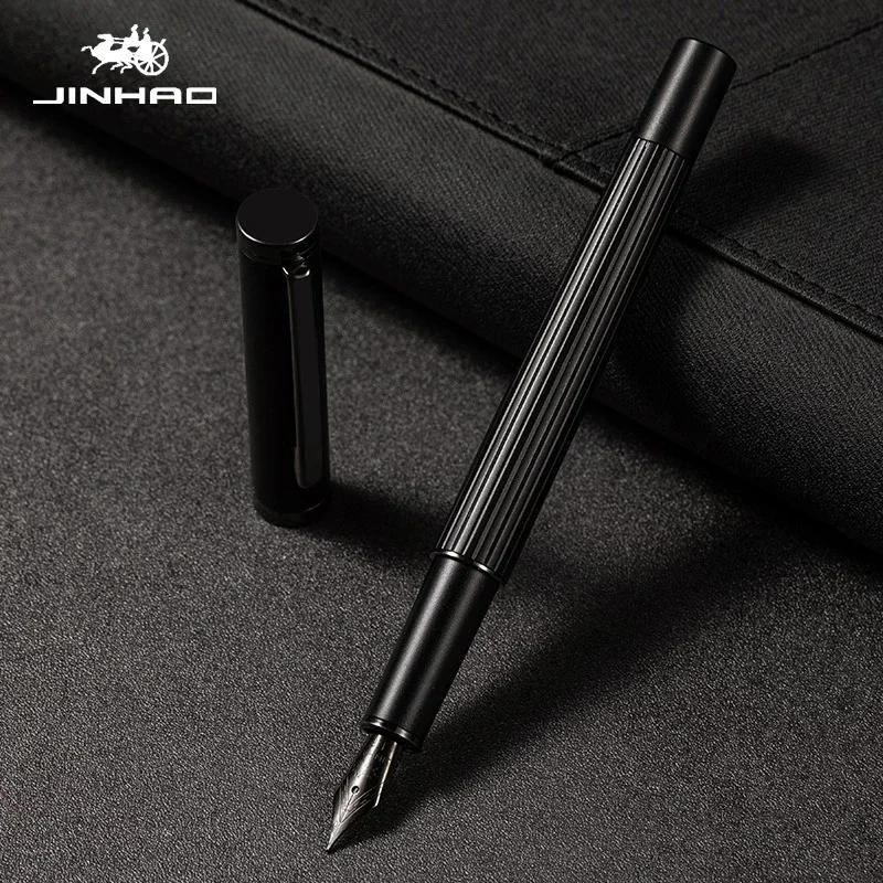 Роскошная металлическая перьевая ручка JINHAO 88 Синий/Красный/Черный Цвет Пишущие ручки Перо F/EF Канцелярские товары для бизнеса, офиса, школы PK 82