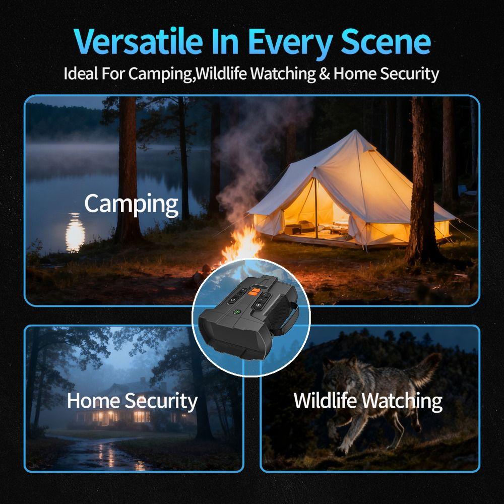 IPS Display Night Vision Binoculars Infrared Night Vision Telescope Outdoor Adventure