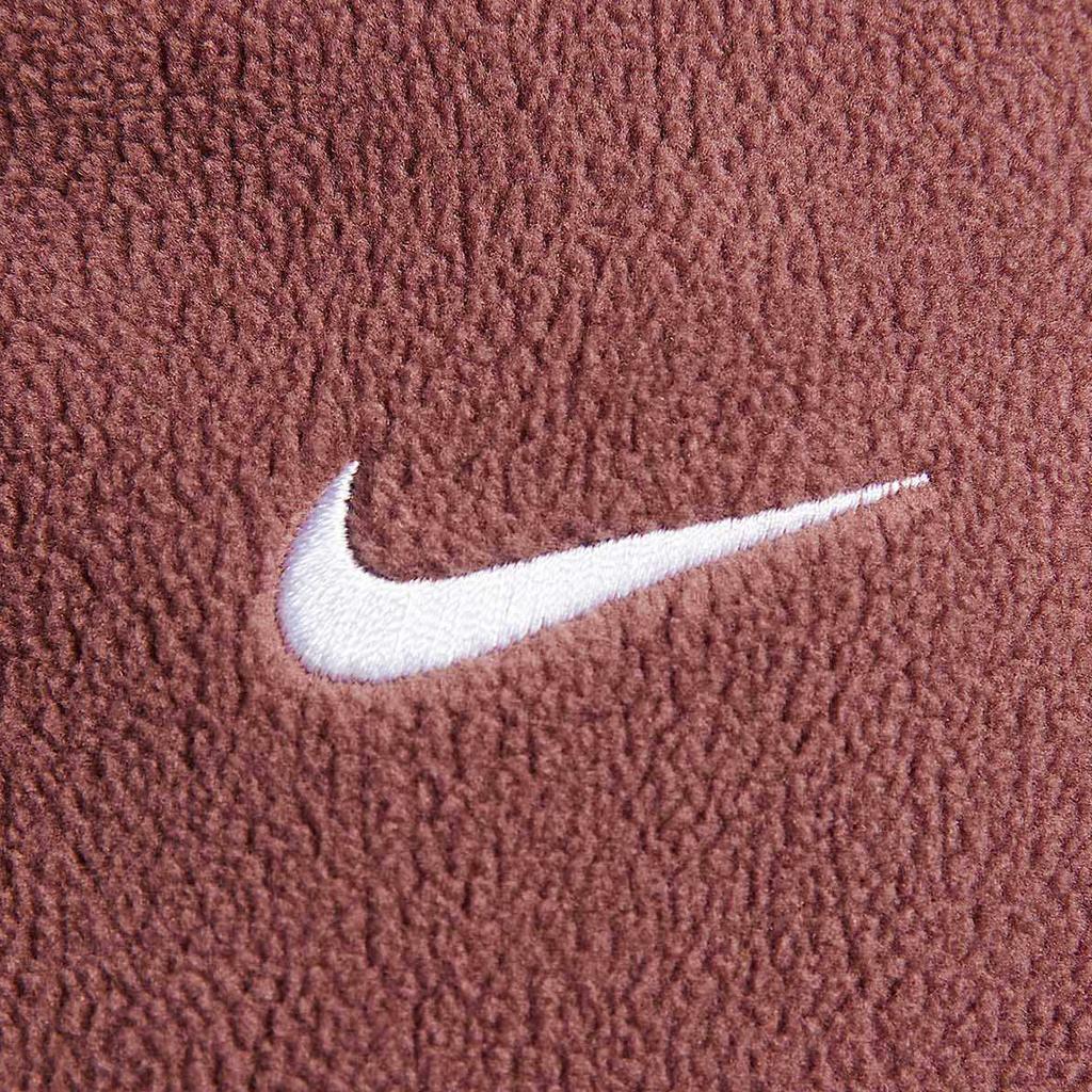 Nike Therma-Fit Свободный Однотонный Воротник-стойка Удобный Модный Свитшот с длинным рукавом Женский свитшот Красно-коричневый FV7956218